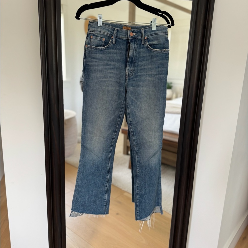 Mother Denim The Insider Crop Step Fray | “Scenic Route” Wash | Size 26